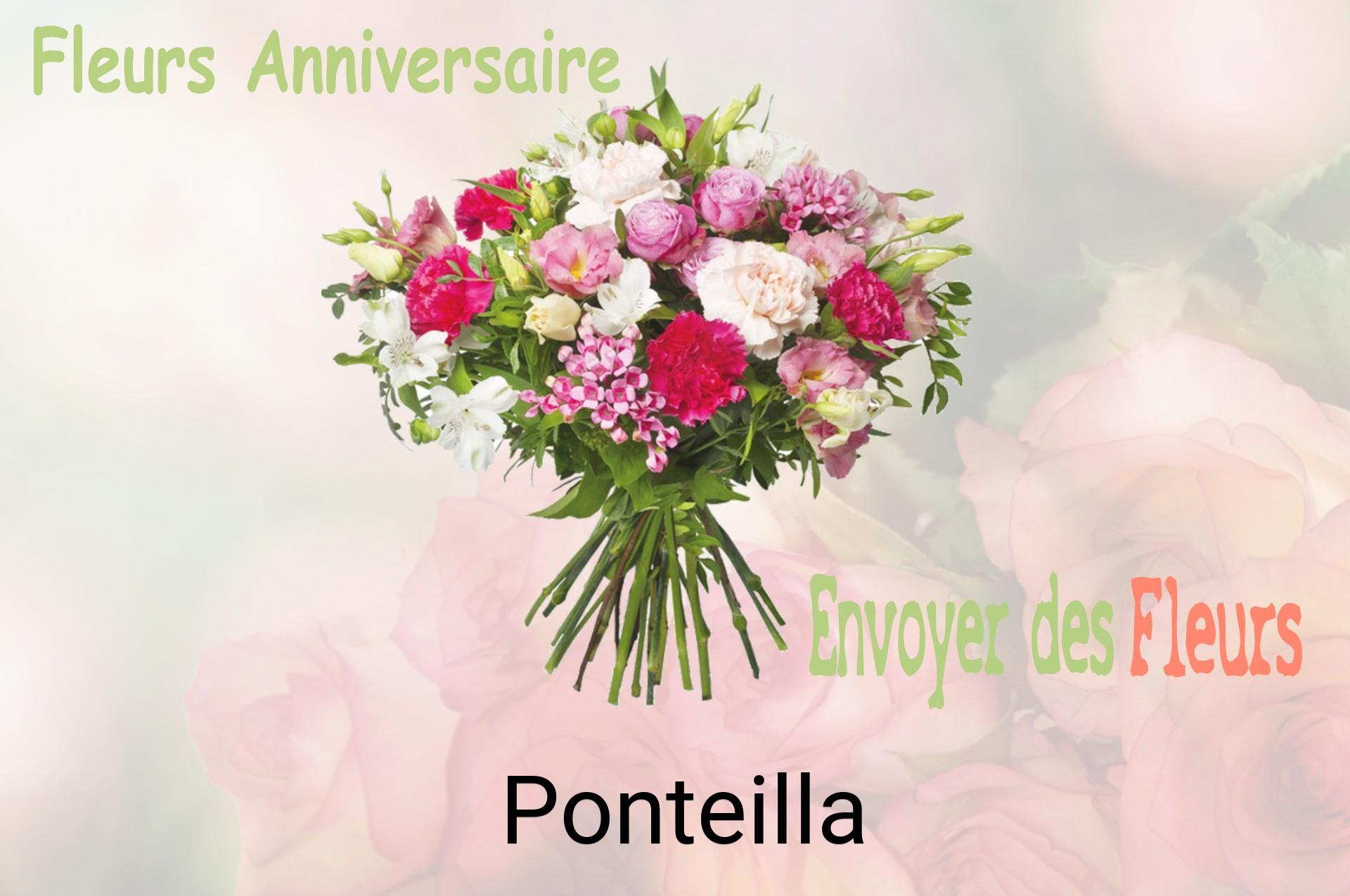 Bouquet de fleurs d’anniversaire livré à Ponteilla