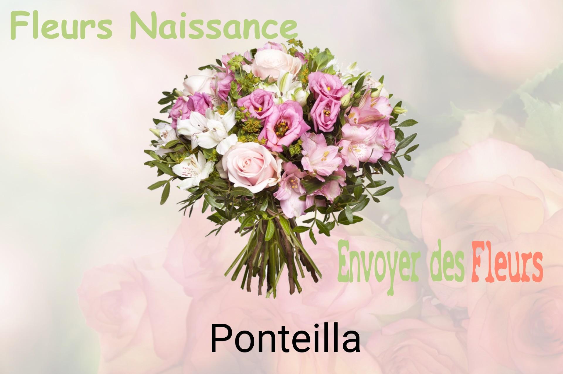Bouquet de fleurs de naissance livré à Ponteilla